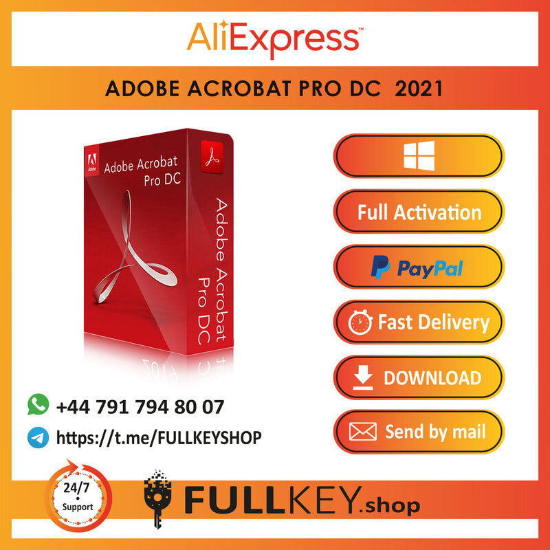 {Adobe Acrobat Pro DC 2021| Full Version | Multilingual}