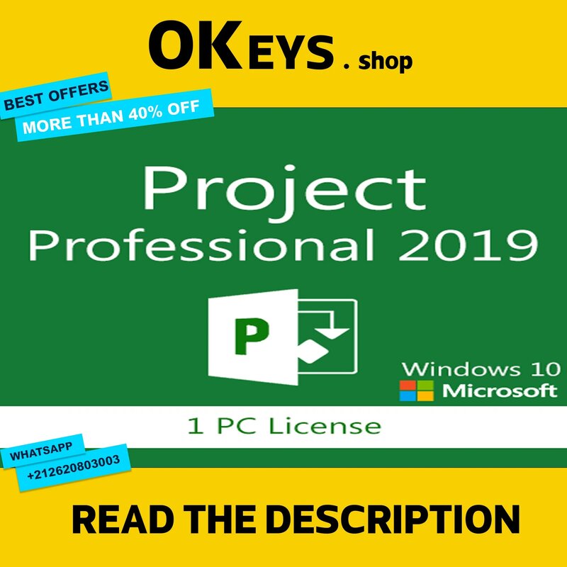 {Microsoft Project 2019 Professionele Licentiesleutel (Dit Een Originele Sleutel)}